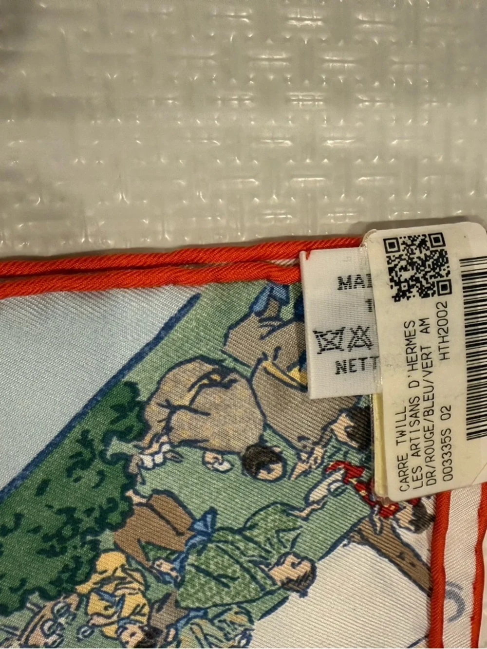 Brand New Hermes 'Les Artisans d’Hermes Carre 90 cm Scarf - Picture 6 of 11